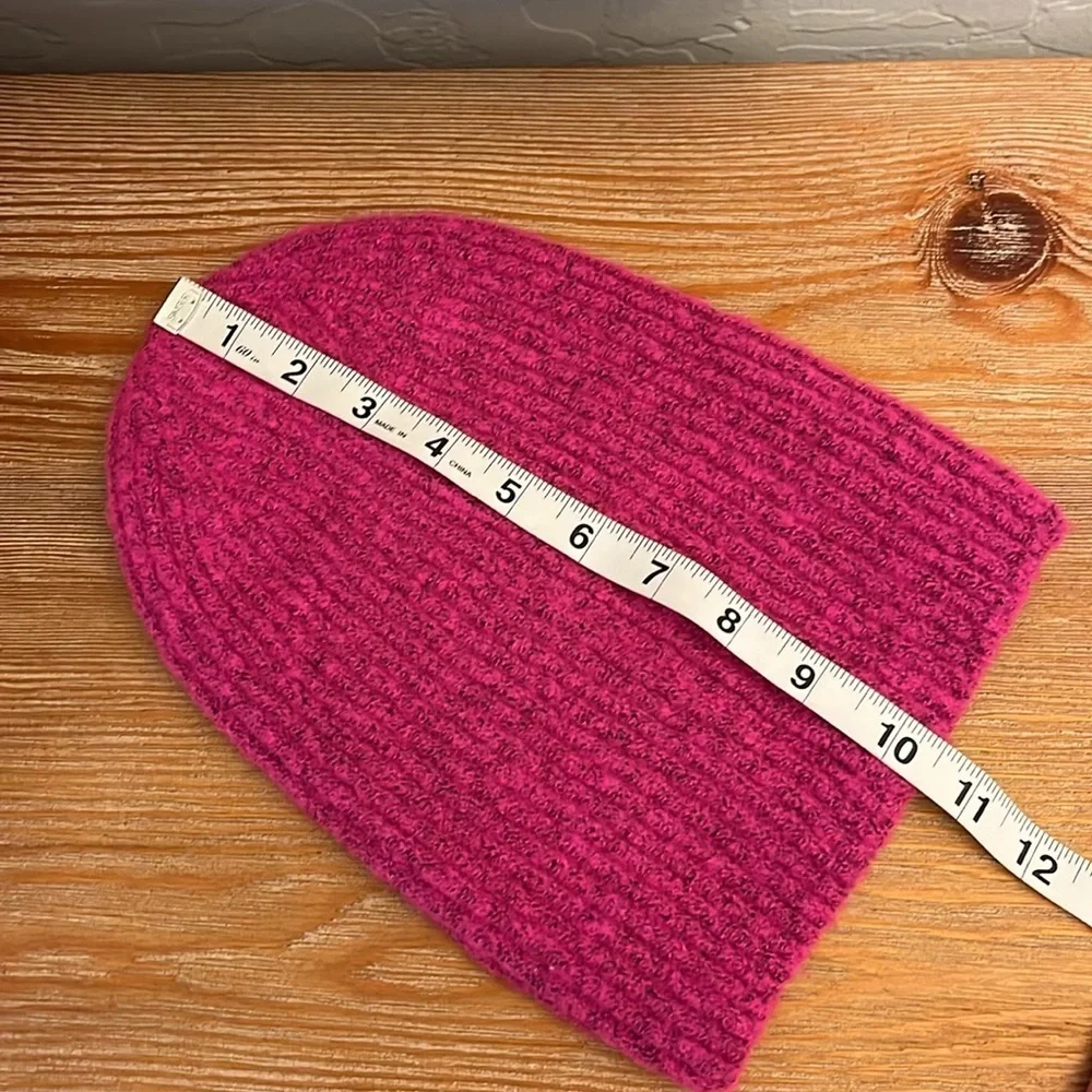 OPEN EDIT Marled Beanie Pink / Black Combo - NWOT -OS